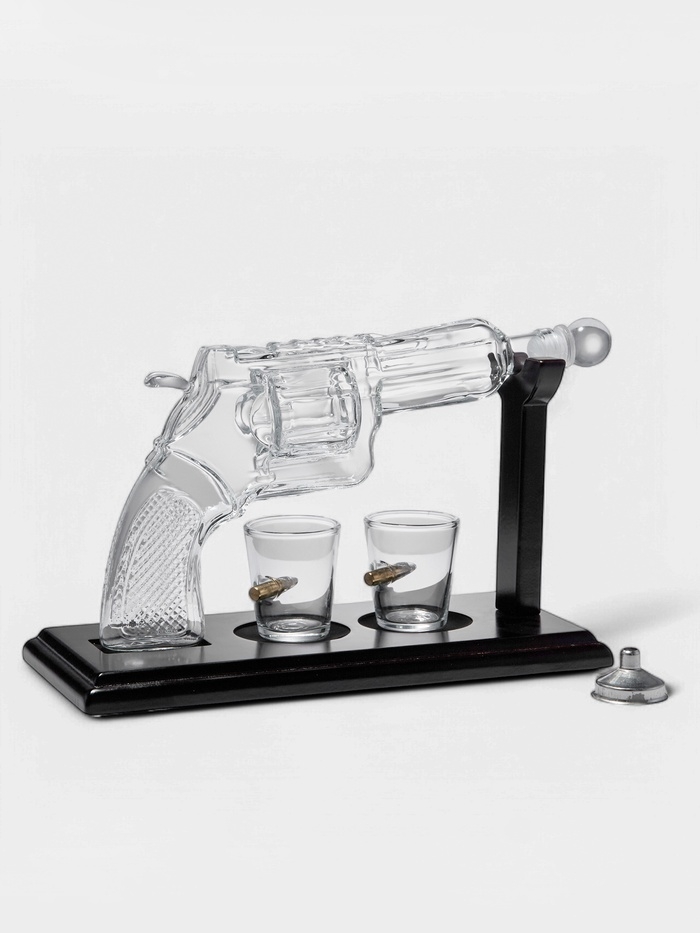 Мини-Бар на подставке Револьвер, 250 мл, 2 стопки