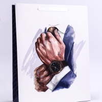 Пакет подарочный вертикальный &laquo;Бизнес мен&raquo;, L 31 &times; 40 &times; 12 см