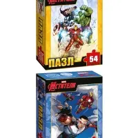 Пазлы детские для мальчиков &laquo;Мстители&raquo;, набор 10в1, 54 детали в каждом