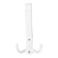 Крючок мебельный ТУНДРА TKT001, трехрожковый, белый