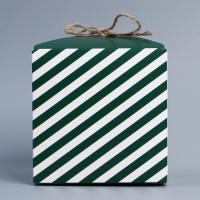 Коробка подарочная складная, упаковка, &laquo;С 23 февраля&raquo;, 12 х 12 х 12 см