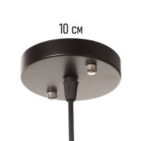 Светильник "Атом" 1х40Вт Е27 черный/золото 19х19х20+100см