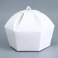 Коробка складная, 10&times;10&times;13 см, белая