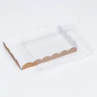 Коробка для печенья, крафт, 22&times;15&times;3 см