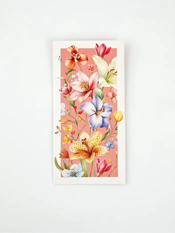 Конверт для денег &laquo;Цветы&raquo;, 16,5 &times; 8 см