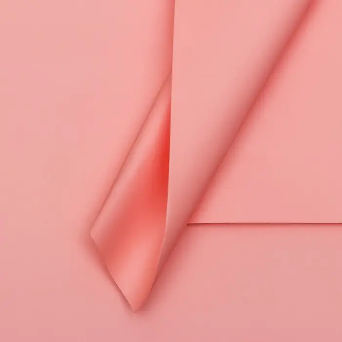 Пленка для цветов, 57&times;57 см, светло-коралловая (+ - ) 1 см