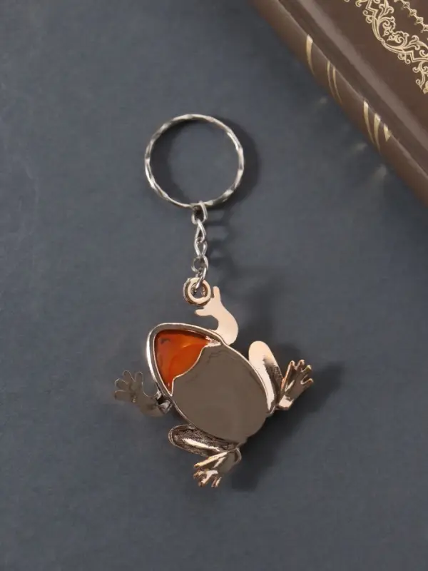 Брелок пластик "Лягушка красочная" МИКС 3,2х3,7 см