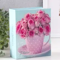 Фотоальбом 100 фото "Розы" 10X15см, ПП карм.