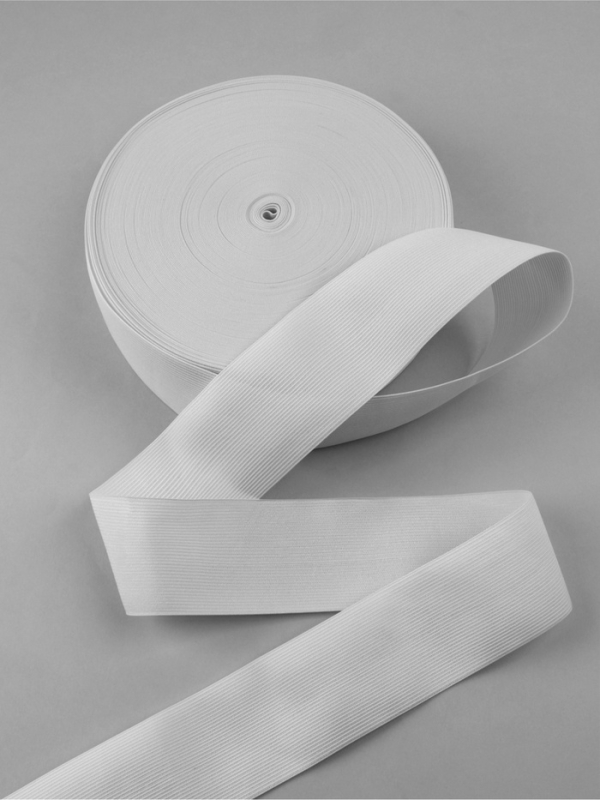 Резинка вязанная 60мм 40&plusmn;2м белый АУ