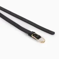 Ремень жен 02-01-01-01, Июнь2515 1,5*0,3*110 см, без винта, пряж золото, 1 прокол, черный