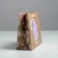 Пакет подарочный крафтовый, упаковка, &laquo;Самой Лучшей&raquo;, MS 23 х 18 х 10 см