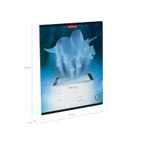 Тетрадь 24 листа в линейку ErichKrause Digital Dino, обложка мелованный картон, с принтом