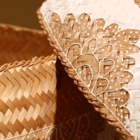 Корзинка плетеная "Манадо" бамбук 30х30х19 см, светлая