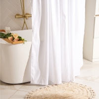 Штора для ванной SL Home, с люверсами, полиэстер, 200&times;200 см, белая