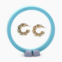 Подставка для украшений &laquo;Круг&raquo;, 11*11*4,5 см, цвет голубой