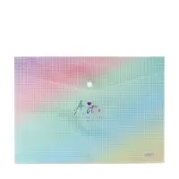 Папка-конверт на кнопке формат А4 180мкр блестящая МИКС Структура (штрихкод на штуке)