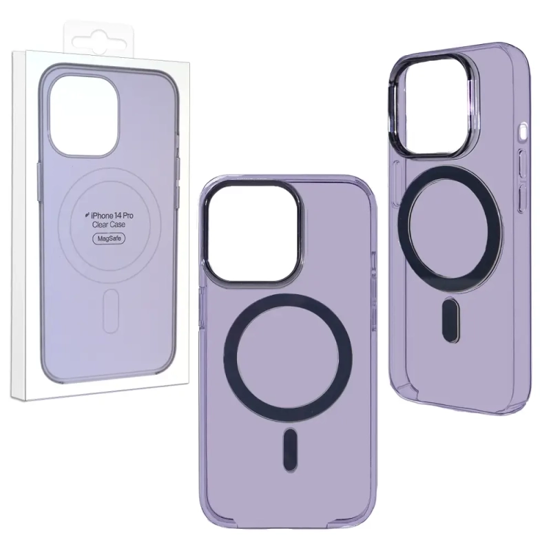 Чехол 14 Pro Clear Case Purple