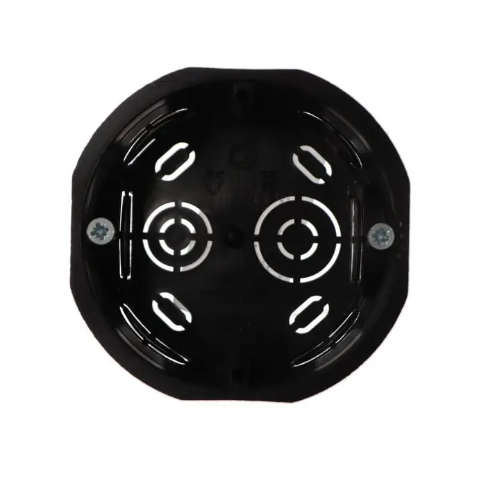 Коробка установочная Luazon Lighting, 68х45 мм, IP20, для сплошных стен, цвет черный