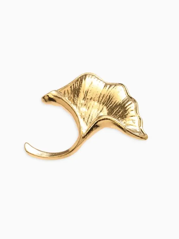 Брошь "Цветок каллы", цвет золото