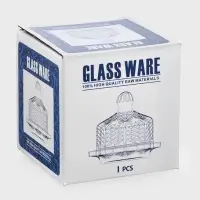 Икорница с крышкой "Цветок" 9х9х8,5 см, прозрачный