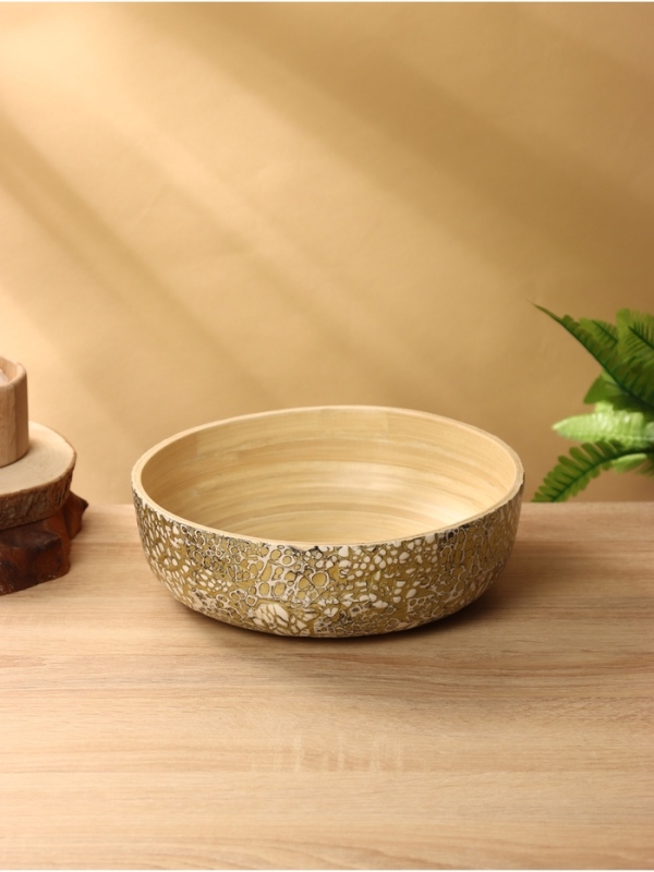 Салатник 25х25х8 см, бамбук