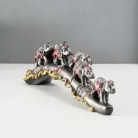 Сувенир "7 слонов на дуге со стразами" 29,5&times;7&times;5 см