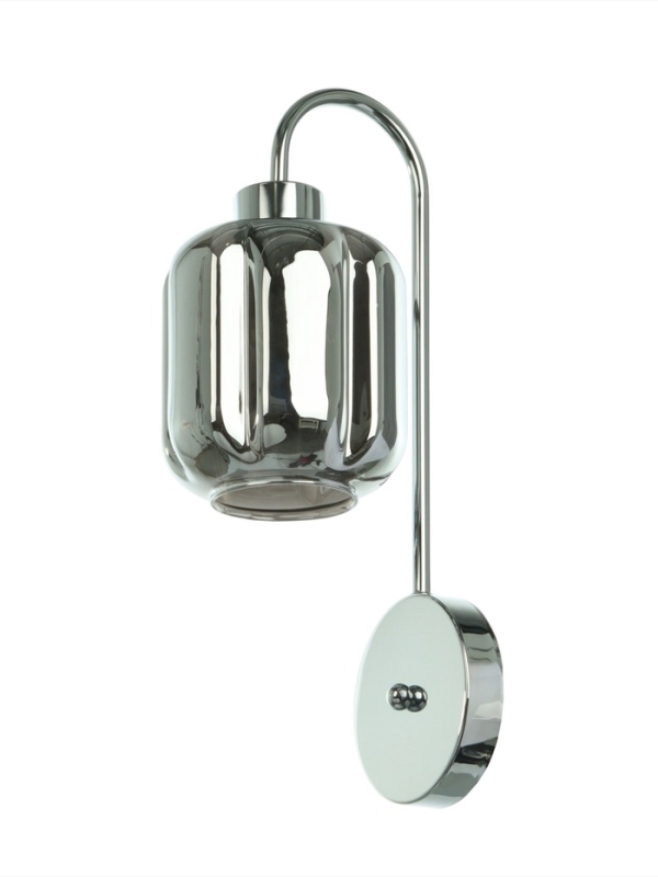 Бра &laquo;Лестер&raquo; 1х40Вт Е27 серебро 13х17,5х42см