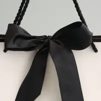 Пакет подарочный, белый, с бантом, 32 х 25 х 11 см