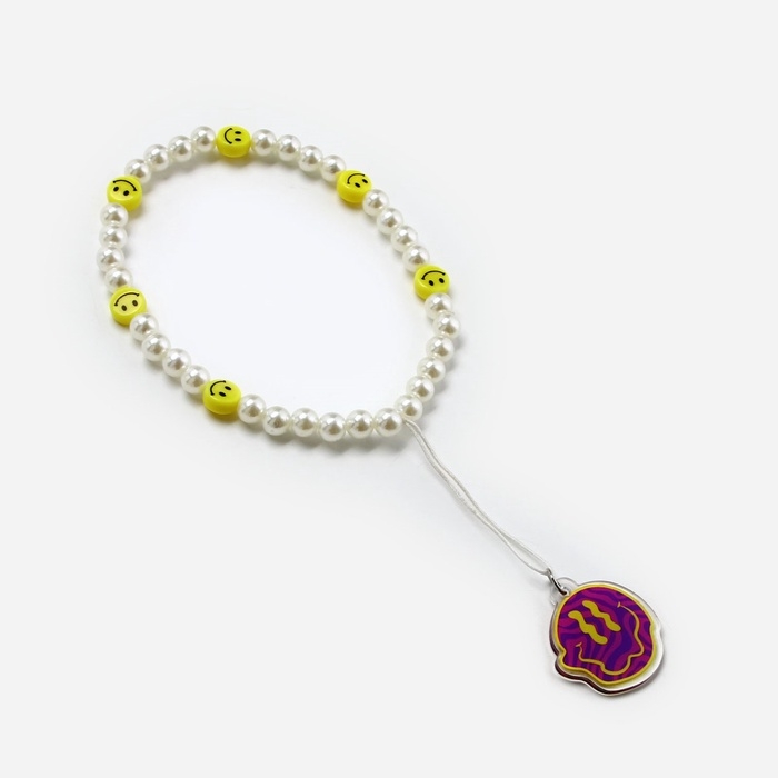 Брелок бусы для ключей &laquo;Смайл&raquo;, 15 х 3.4 см