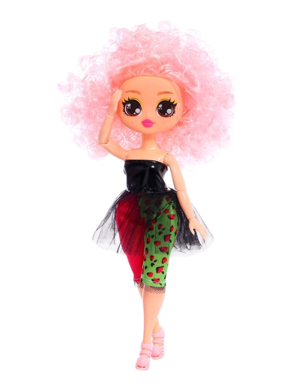 Кукла &laquo;Кудряшка Рина&raquo;, шарниры в руках, светло-розовый