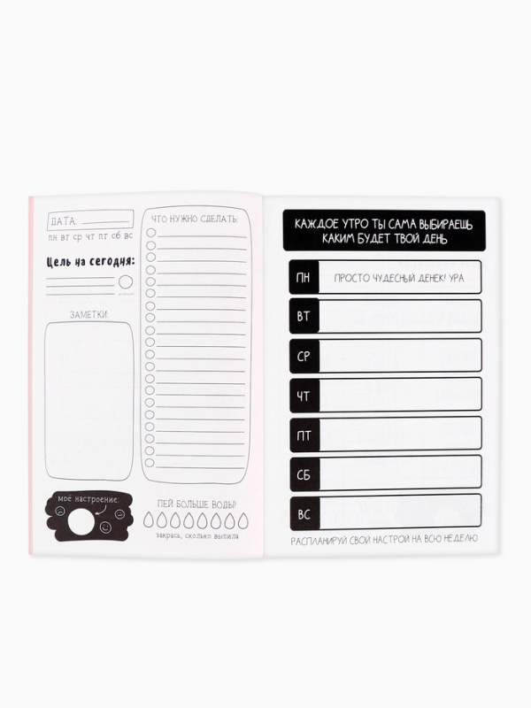 Ежедневник творческого человека с заданиями А5, 120 л. В мягкой обложке "Мечтай"