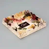 Коробка для печенья, &laquo;Сияй&raquo;, 18&times;18&times;3 см