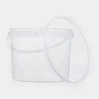 Ведро с крышкой,3 л, d= 19 см, прозрачное, 60 шт/уп.