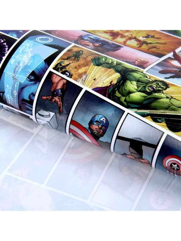 Бумага упаковочная глянцевая &laquo;Ты Супер Герой&raquo;, Мстители, 70x100 см