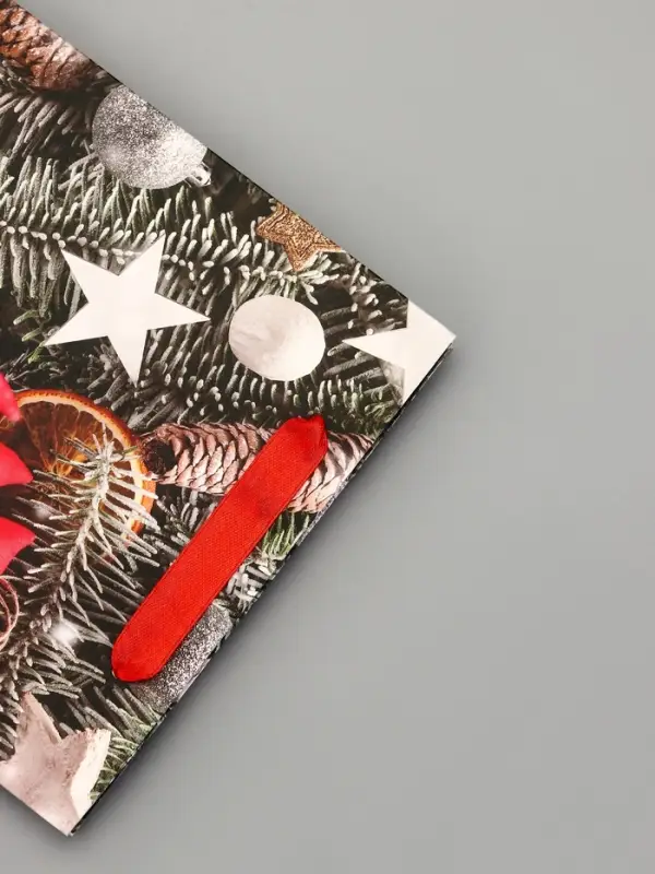 Пакет подарочный ламинированный "Игрушки в снегу", 18 х 23 х 10 см