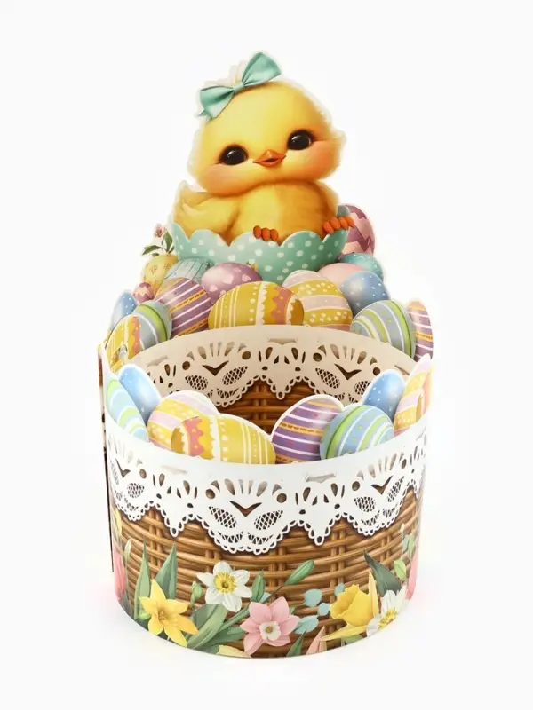 Форма ободок для кулича &laquo;Цыплёнок&raquo;, на Пасху, 41.6&times;20.4 см