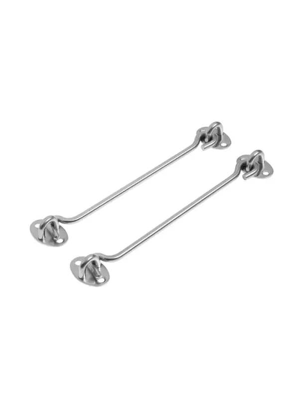 Крючок ветровой LOCKLAND KV001, L=200 мм, нержа, цвет хром, 2 шт