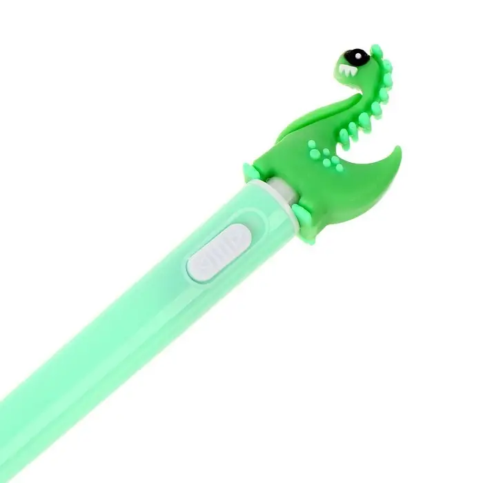 Ручка световая &laquo;Динозаврик&raquo;, синие чернила, МИКС