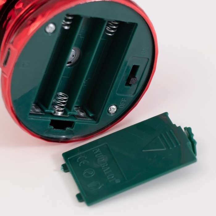 Лава лампа &laquo;Сердце&raquo; LED 3хААА, USB красный 6,5х6,5х23,7см