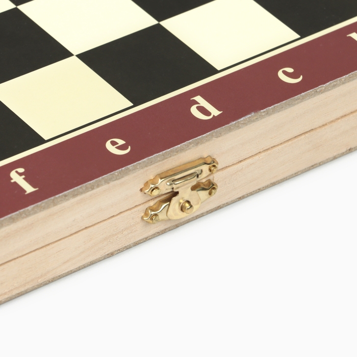 Шахматы, шашки, нарды, настольные игры, набор 3 в 1, 29 х 29 см