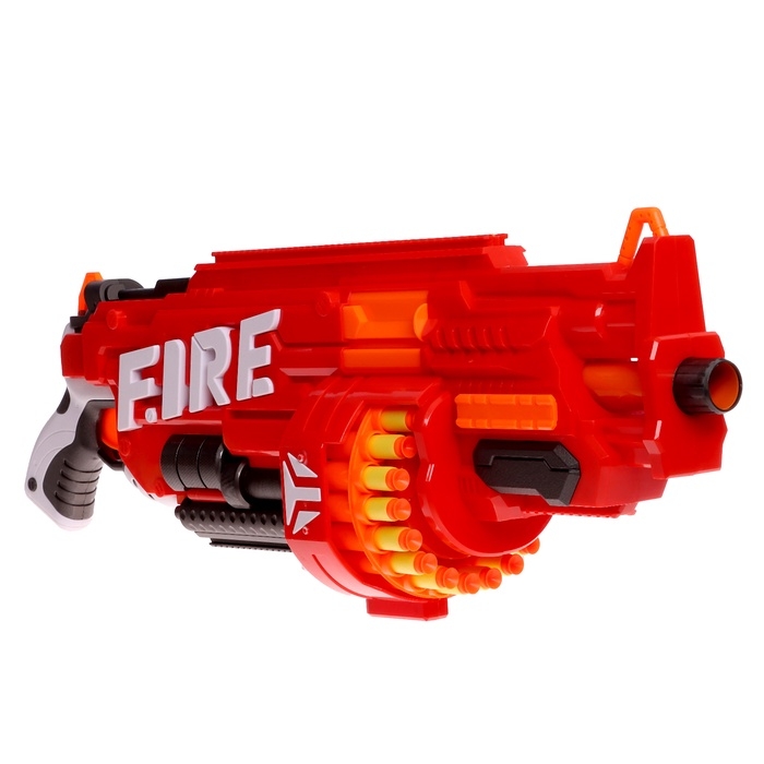Бластер &laquo;Огненный&raquo;, стреляет мягкими пулями, работает на батарейках