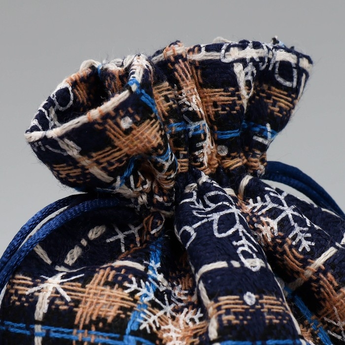 Мешочек подарочный холща &laquo;Новогодняя пора&raquo;, снежинки, 16 х 24 см +/- 1.5 см, Новый год