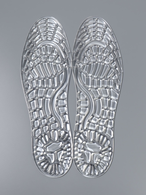 Стельки (полиэстер, силикон) на кл осн универс 36-40р-р 26,5см (пара) прозрач пак SS