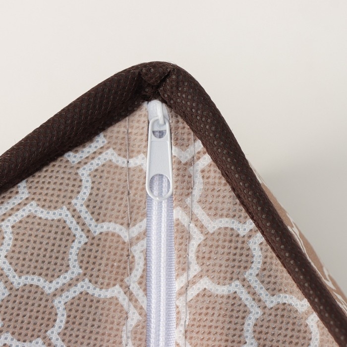 Органайзер для хранения белья Доляна &laquo;Браун&raquo;, 16 ячеек, 32&times;32&times;12 см, цвет коричневый