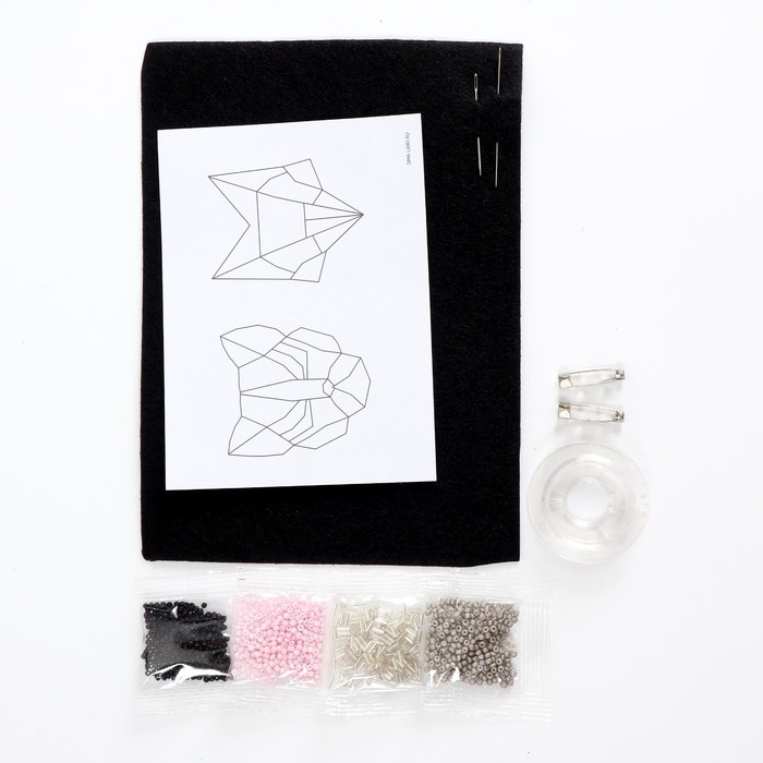 Вышивка бисером. Брошь &laquo;Пантера и лиса&raquo;, набор для творчестваа