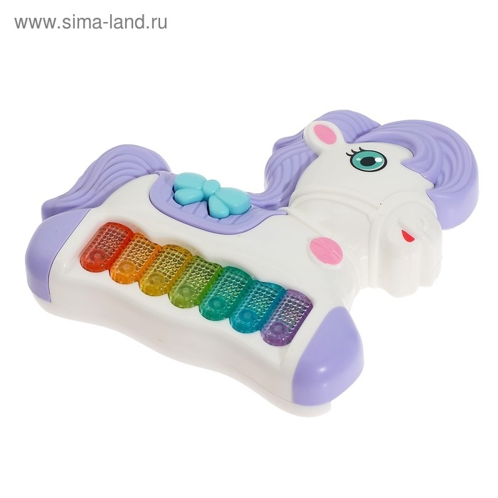 Музыкальная игрушка-пианино &laquo;Моя пони&raquo;, звуковые и световые эффекты, цвет МИКС