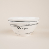 Набор салатников фарфоровых SL Home &laquo;Милый дом&raquo;, 700 мл, d=16 см, цвет белый