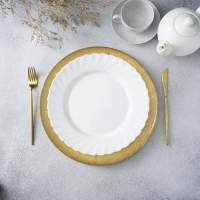 Тарелка - блюдо подстановочное Magistro &laquo;Бурлеск&raquo;, d=33 см, цвет золотой
