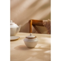 Сахарница фарфоровая SL Home &laquo;Волна в камне&raquo;, 300 мл, 9,5&times;10,5 см, цвет белый