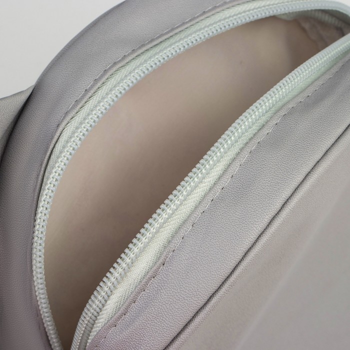 Сумка детская Кошечка на молнии, цвет серый